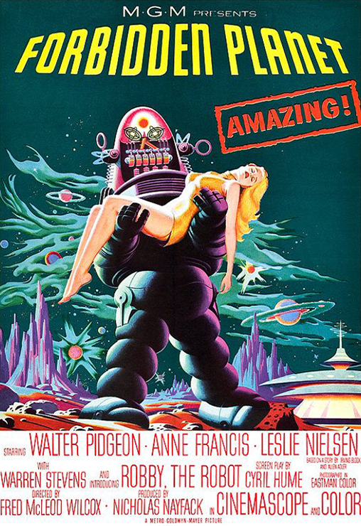 Forbidden planet 1956 movie poster
