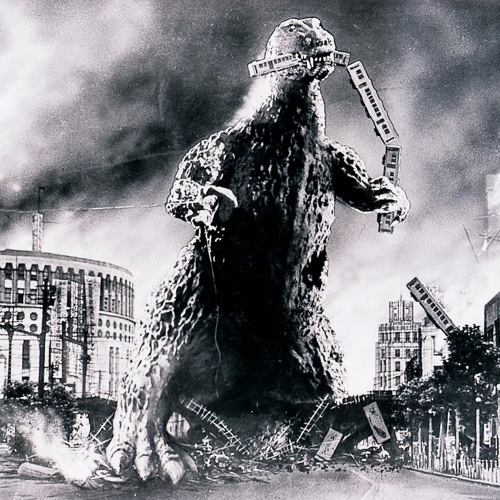 Godzilla film fragment