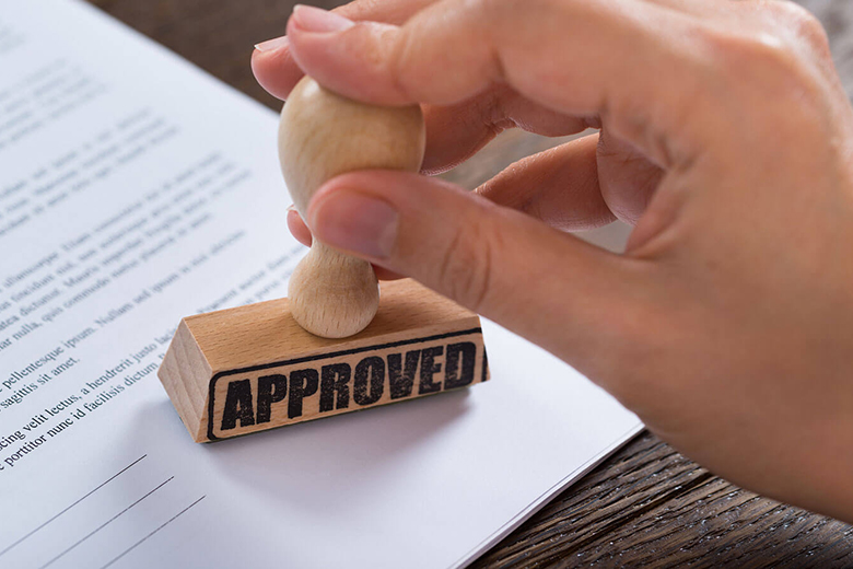 approved stamp